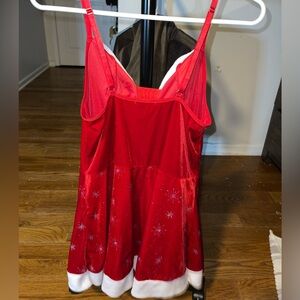 Velvet Snowflake Sequin Santa Dress